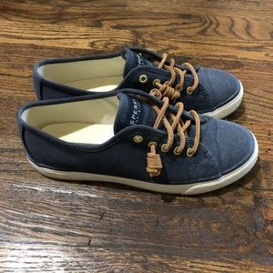 Sperry Crest Vibe Navy Canvas Slip-on Sneaker